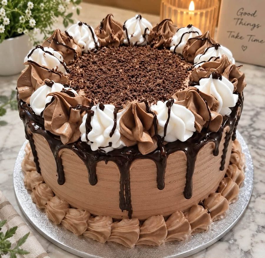 Chocolate drip cake
